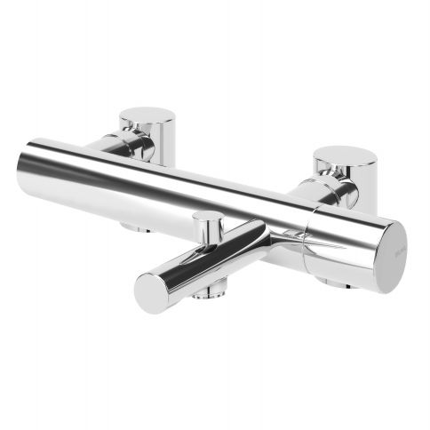 Bruma Lusa Mezclador de bañera/ducha de 2 orificios con conjunto de teleducha, Gunmetal