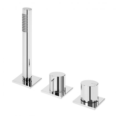 Bruma Lusa Mezclador de ducha con conjunto de teleducha Elo - 2 salidas, Gunmetal