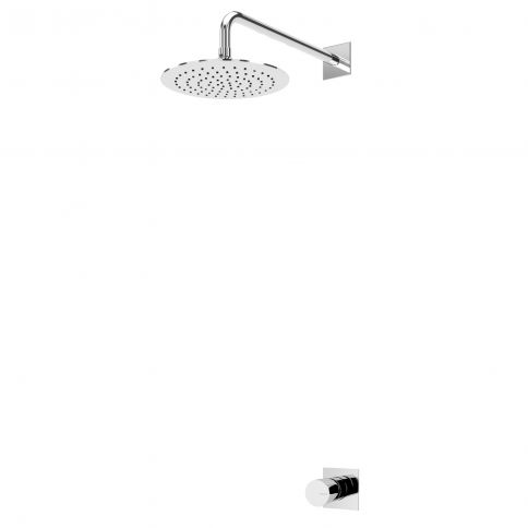 Bruma Lusa Conjunto de ducha con rociador de ABS Ø230 mm, Cromo
