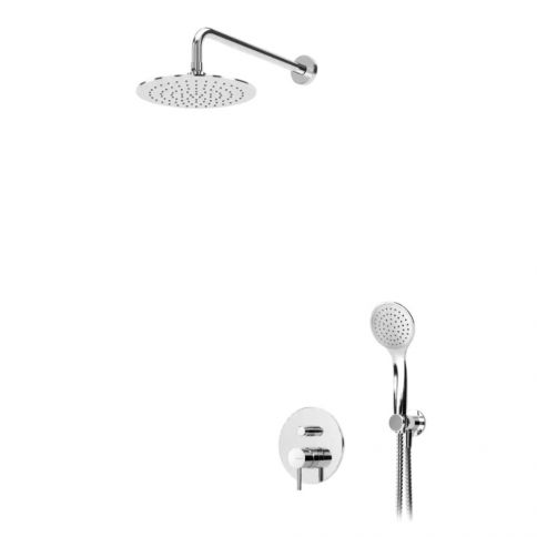 Bruma Lusitano Set de ducha con rociador de acero inoxidable ultrafino Ø250 mm y set de ducha manual Emotion, Cielo nocturno