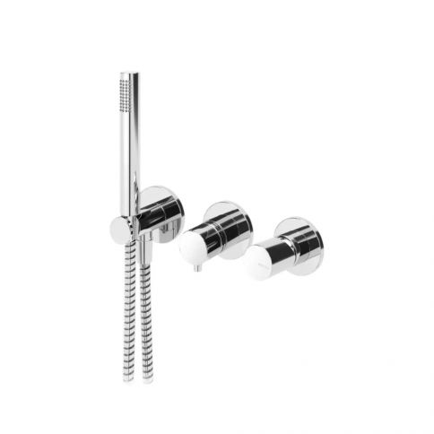 Bruma Adagio Mezclador horizontal con set de ducha Elo, Gunmetal
