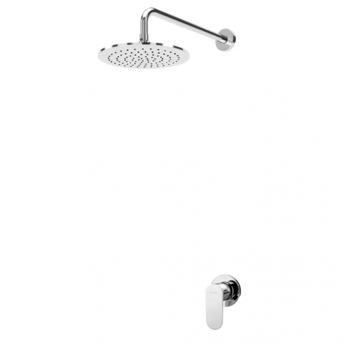 Bruma Coral Set de ducha con rociador ABS Ø230 mm, Cromo