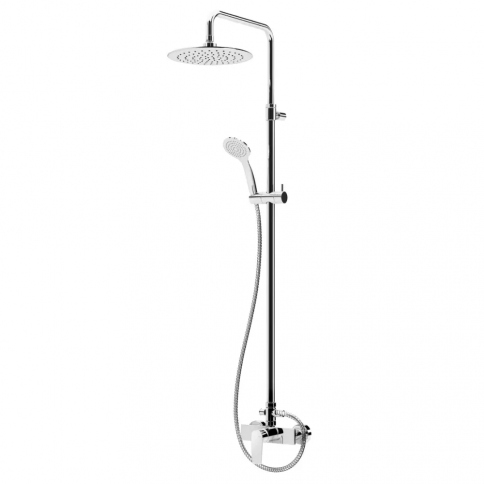 Bruma Nautic Sistema de ducha con rociador de ABS Ø230 mm y barra de ducha ajustable, Cielo nocturno