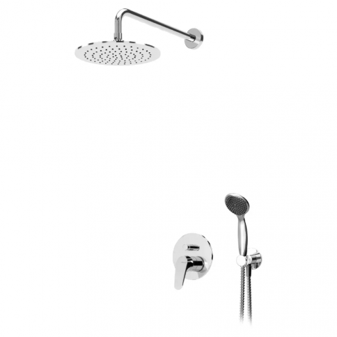 Bruma Mustang Set de ducha con rociador de ABS Ø230 mm y set de ducha Oasis, Cromo