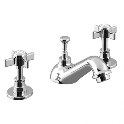 Bruma Imperial Mezclador de lavabo de 3 orificios con desagüe automático, Cielo nocturno