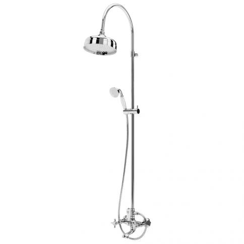 Bruma Imperial Sistema de baño/ducha con ducha fija Ø200 mm y barra de ducha 1953, Oro 24 quilates