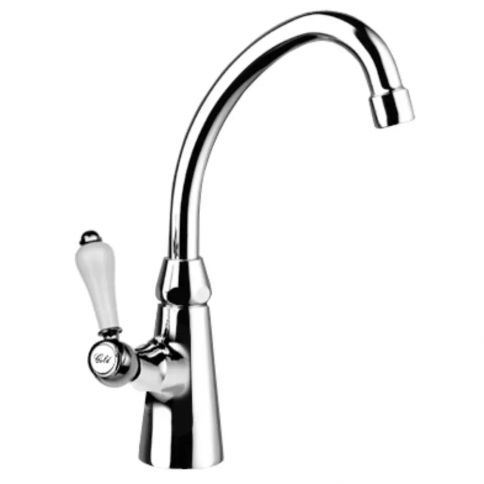 Bruma Clássico Grifo de lavabo con caño giratorio para 1 tipo de agua, Oro 24 quilates