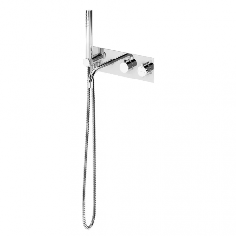 Bruma Elo Mezclador termostático con caño de bañera y set de ducha, Cielo nocturno